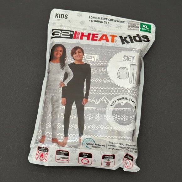 32 Degrees Kids' Gray Heat Set - XL (16/18) NWT - Picture 2 of 13